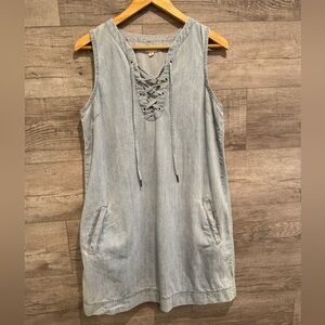Downtown Chambray Light Denim Dress